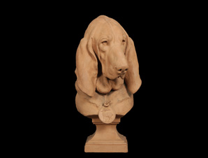 Buste de chien Saint-Hubert